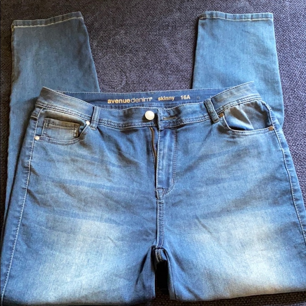 Avenue skinny denim jeans
